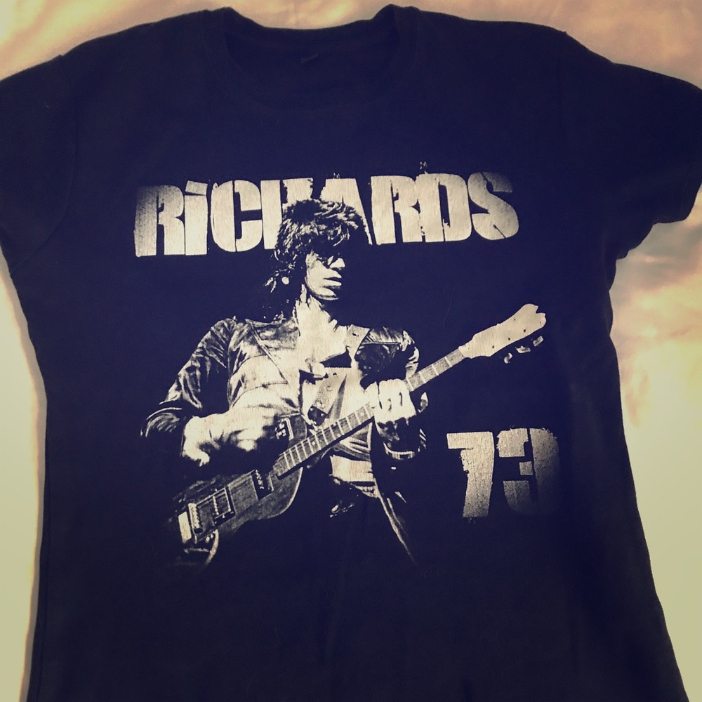 Tee shirt from DJ Tees featuring Keith Richards.